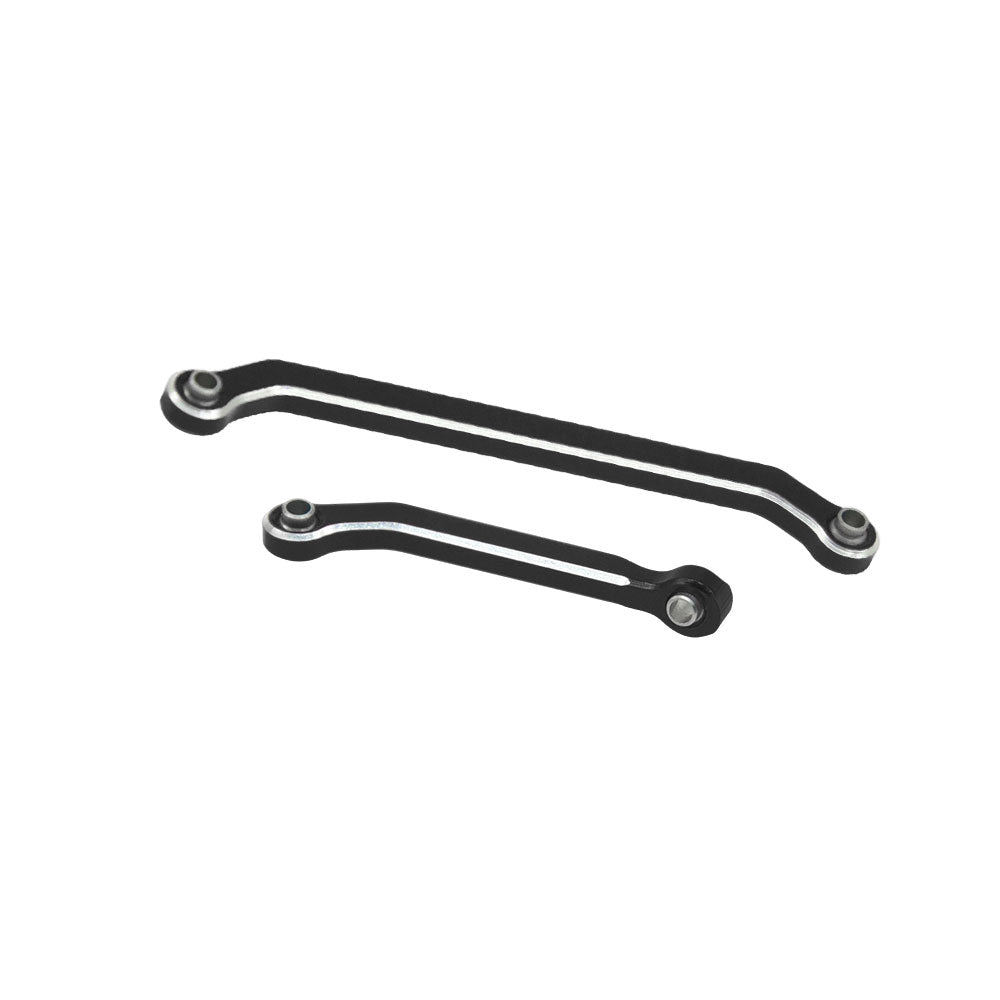 Powerhobby Aluminum Chassis Links + Steering Links Black Axial SCX30