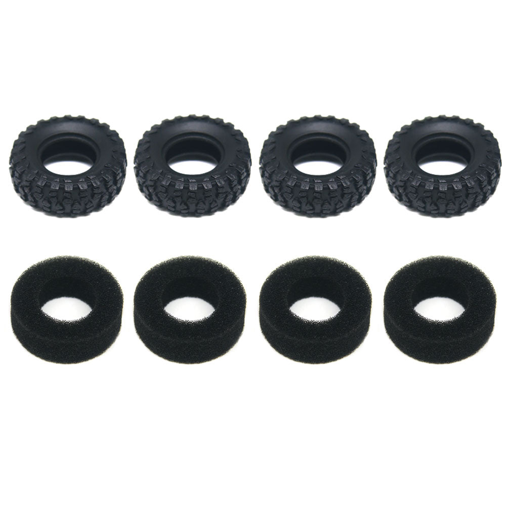 Powerhobby 0.7‘’ Tires with Foam (4) Axial SCX30