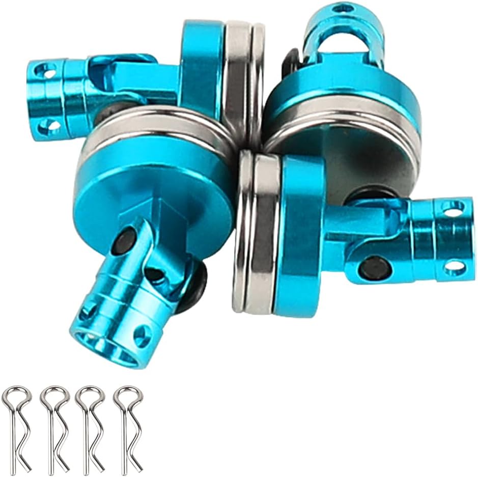 Powerhobby Magnetic Body Mount with Clips Blue (4) 1/10