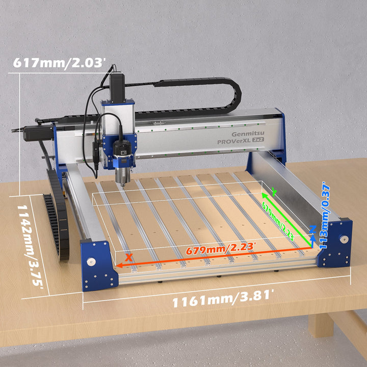 PROVerXL 2x2 CNC Router with Vectric Software, Professional Grade Precision & Pre-Assembled Modular Design
