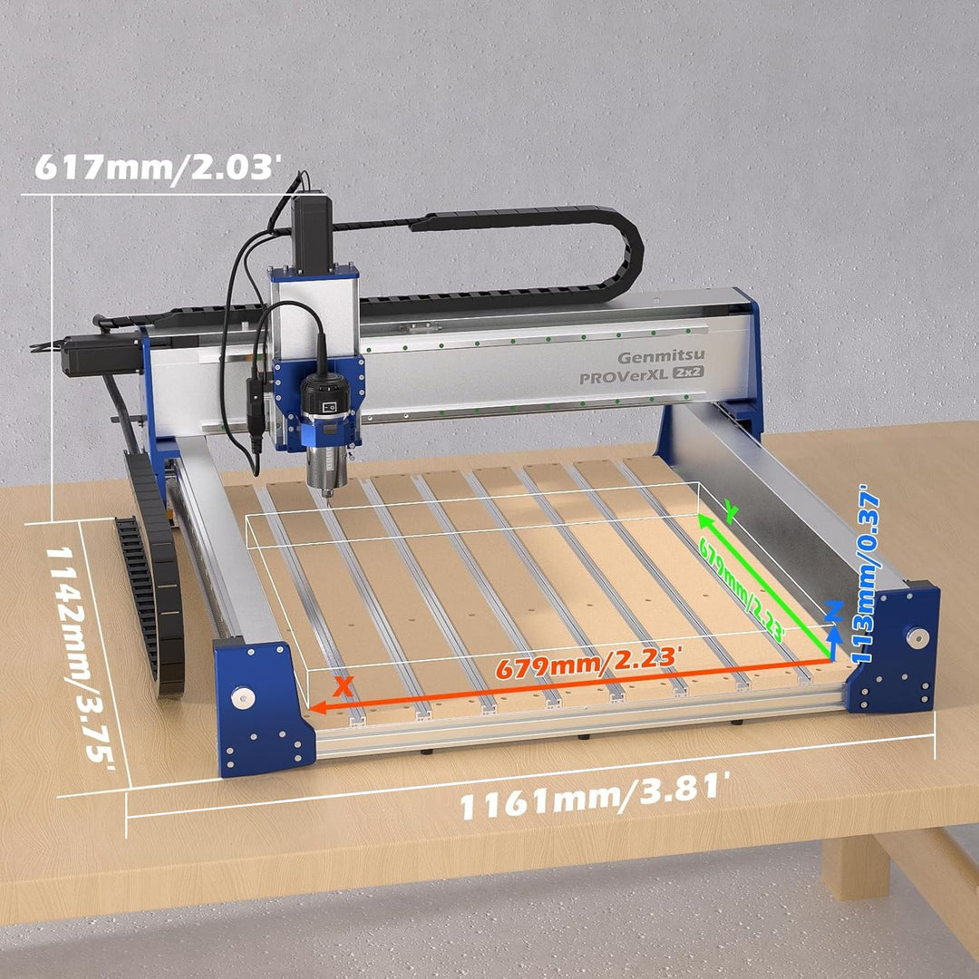PROVerXL 2x2 CNC Router with Vectric Software, Professional Grade Precision & Pre-Assembled Modular Design