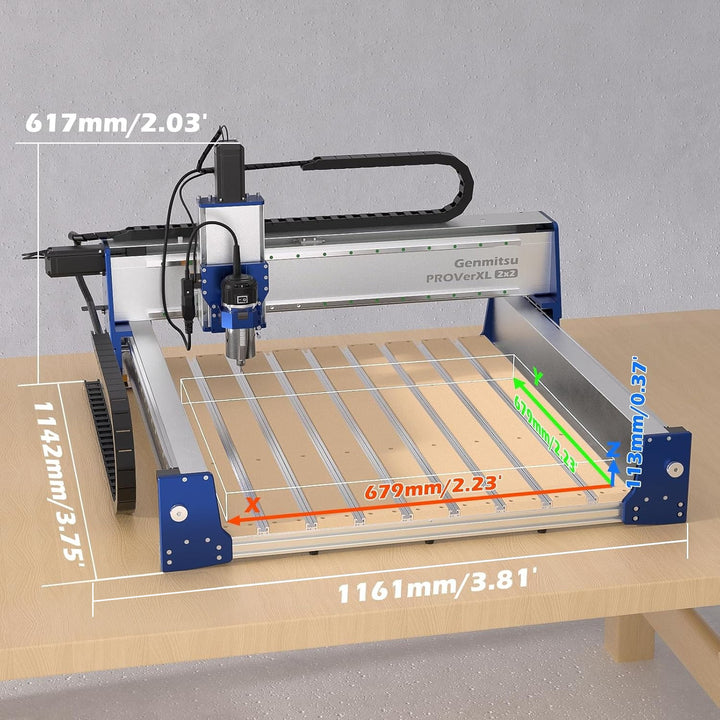 PROVerXL 2x2 CNC Router with Vectric Software, Professional Grade Precision & Pre-Assembled Modular Design