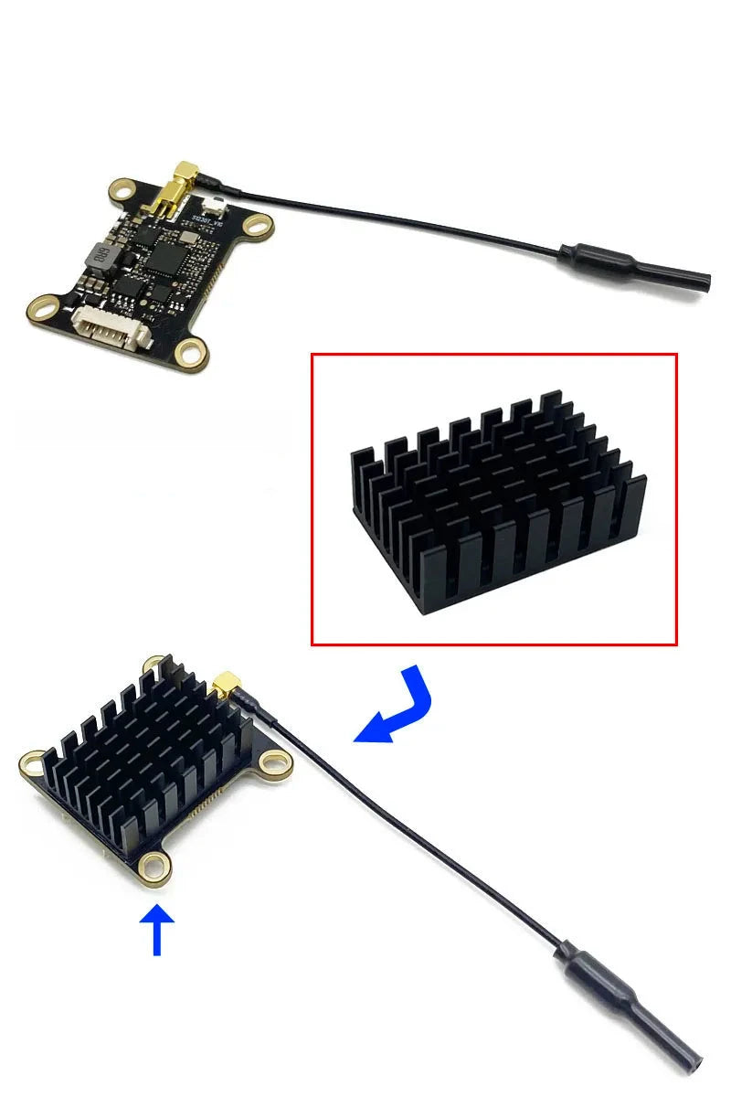 5.8Ghz 48CH 1.6W Analog SmartAudio VTX w/ MMCX Antenna