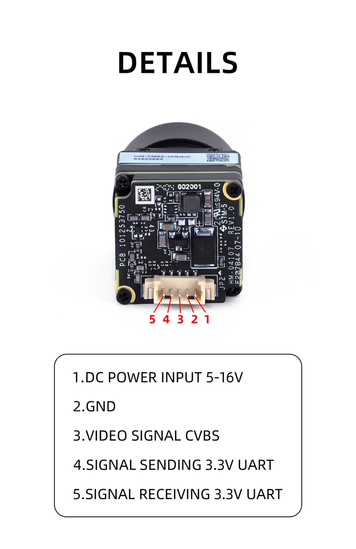 AxisFlying Thermal Imaging Camera - 640×512 CVBS Analog FPV Camera