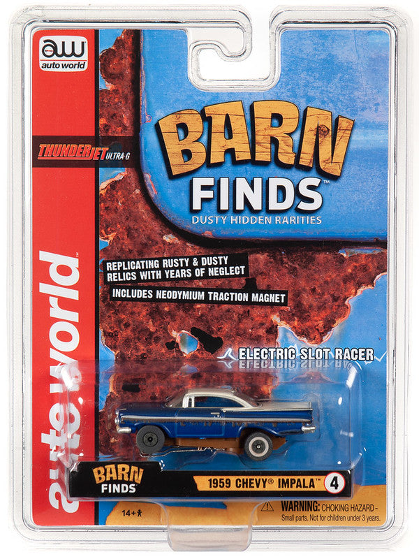 Auto World 1959 Chevy Impala Barn Finds Thunderjet HO Slot Car SC345 fits AFX