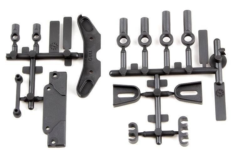 Associated 91885 RC10B6.3 Tower Covers Wire Clips Rod Ends