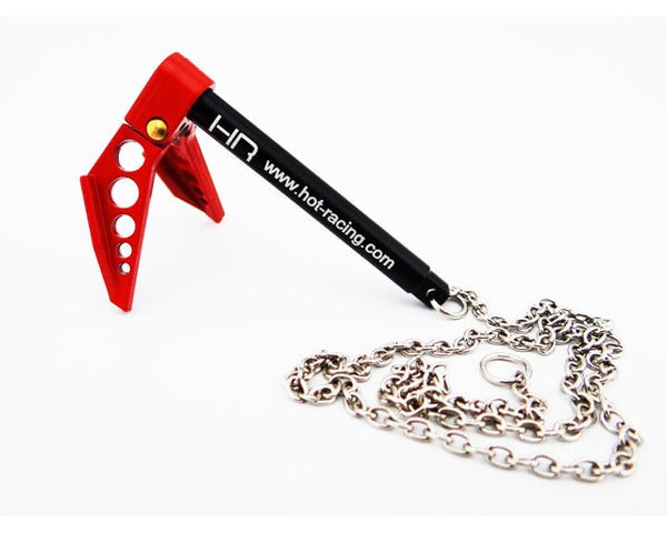 Hot Racing Scale Portable Fold Up Winch Anchor 1/10 (Red)
