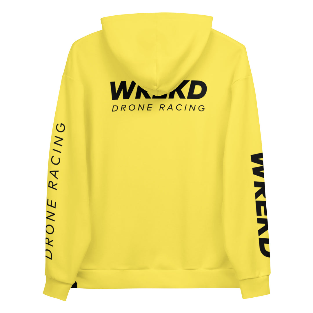 WREKD Drone Racing Unisex Hoodie - Yellow