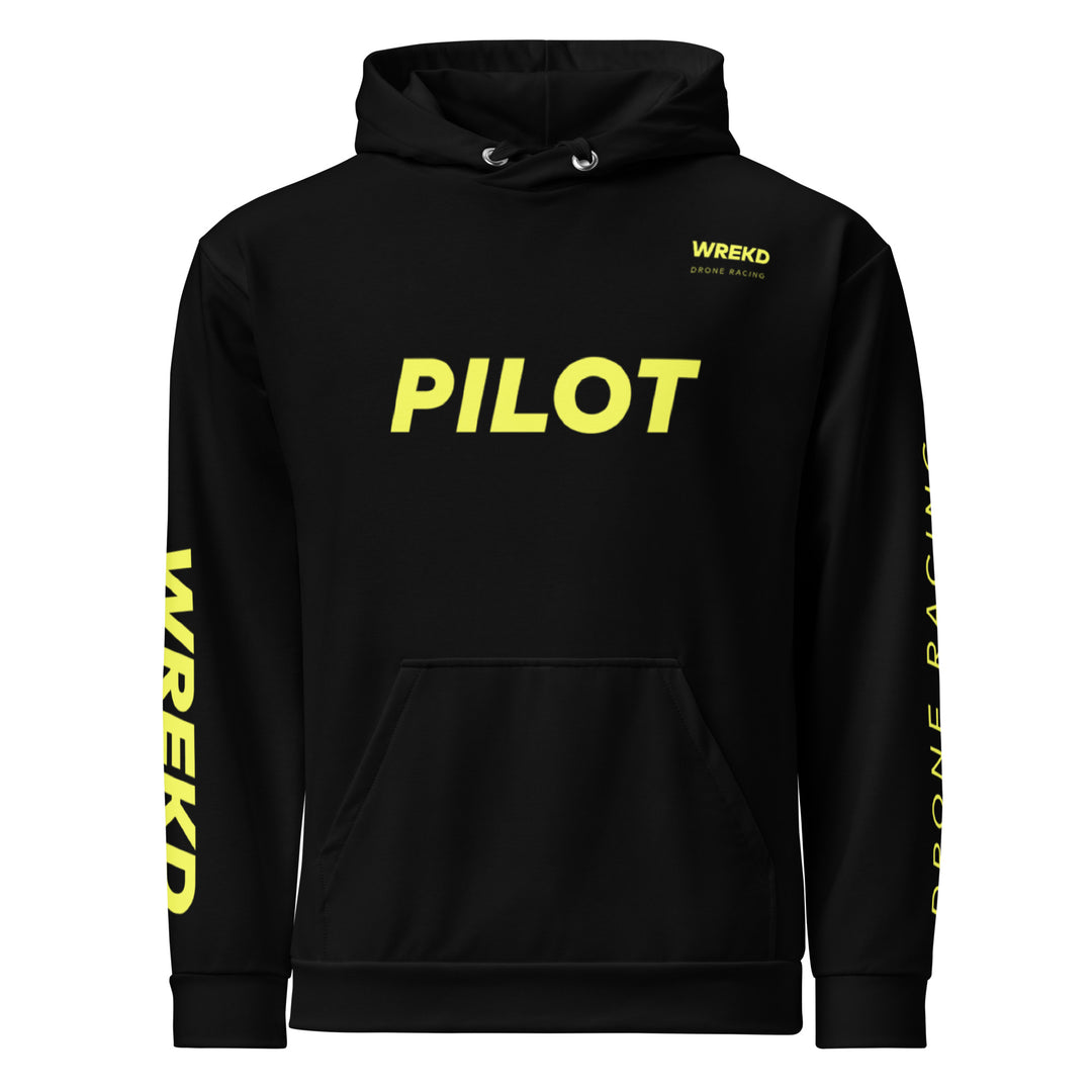 WREKD Drone Racing Unisex Hoodie - Black