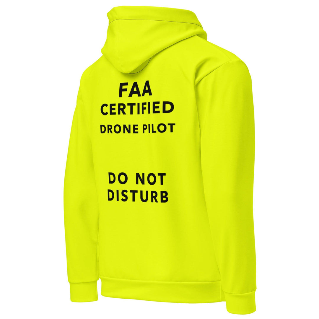 Drone Operator Safety Yellow FAA Certified Drone Pilot Hoodie