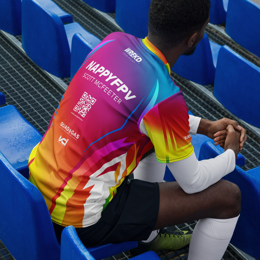 2024 Team Pilot Jersey - WREKD / Nappy Rainbow Example