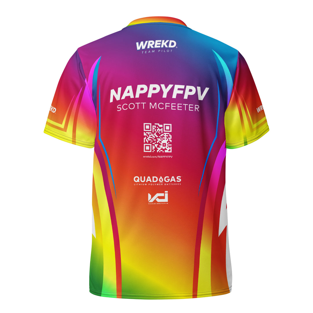 2024 Team Pilot Jersey - WREKD / Nappy Rainbow Example