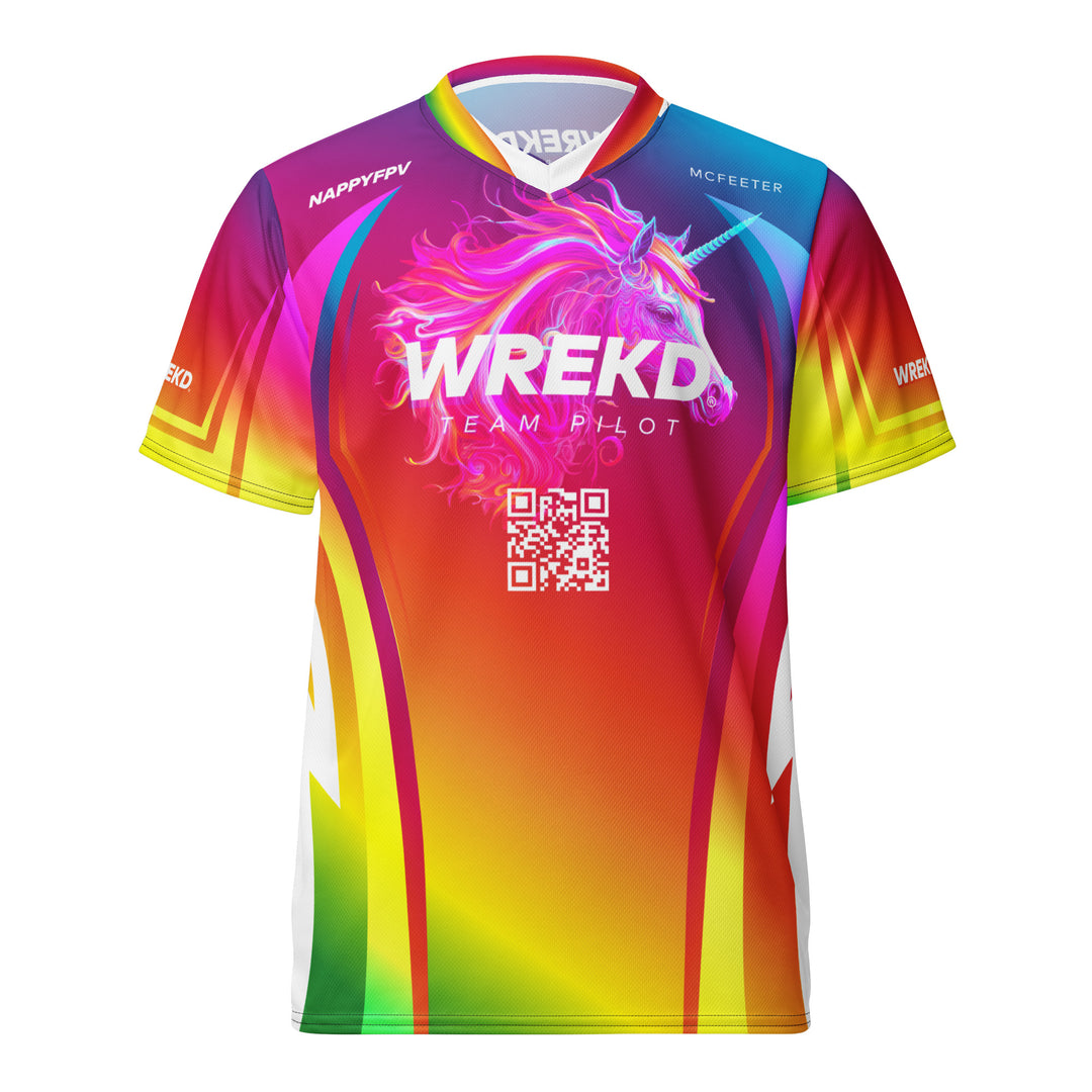 2024 Team Pilot Jersey - WREKD / Nappy Rainbow Example