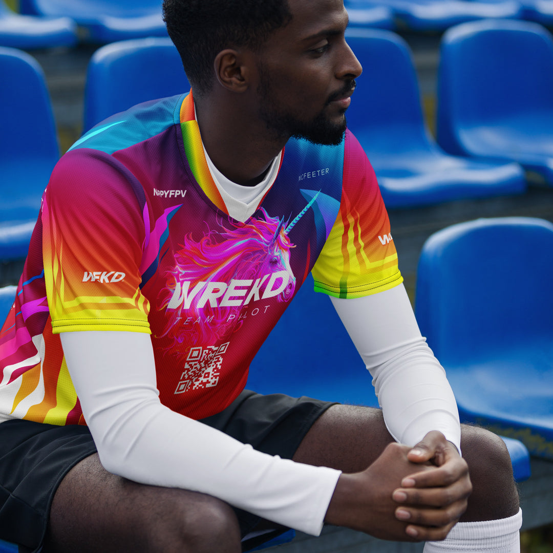 2024 Team Pilot Jersey - WREKD / Nappy Rainbow Example