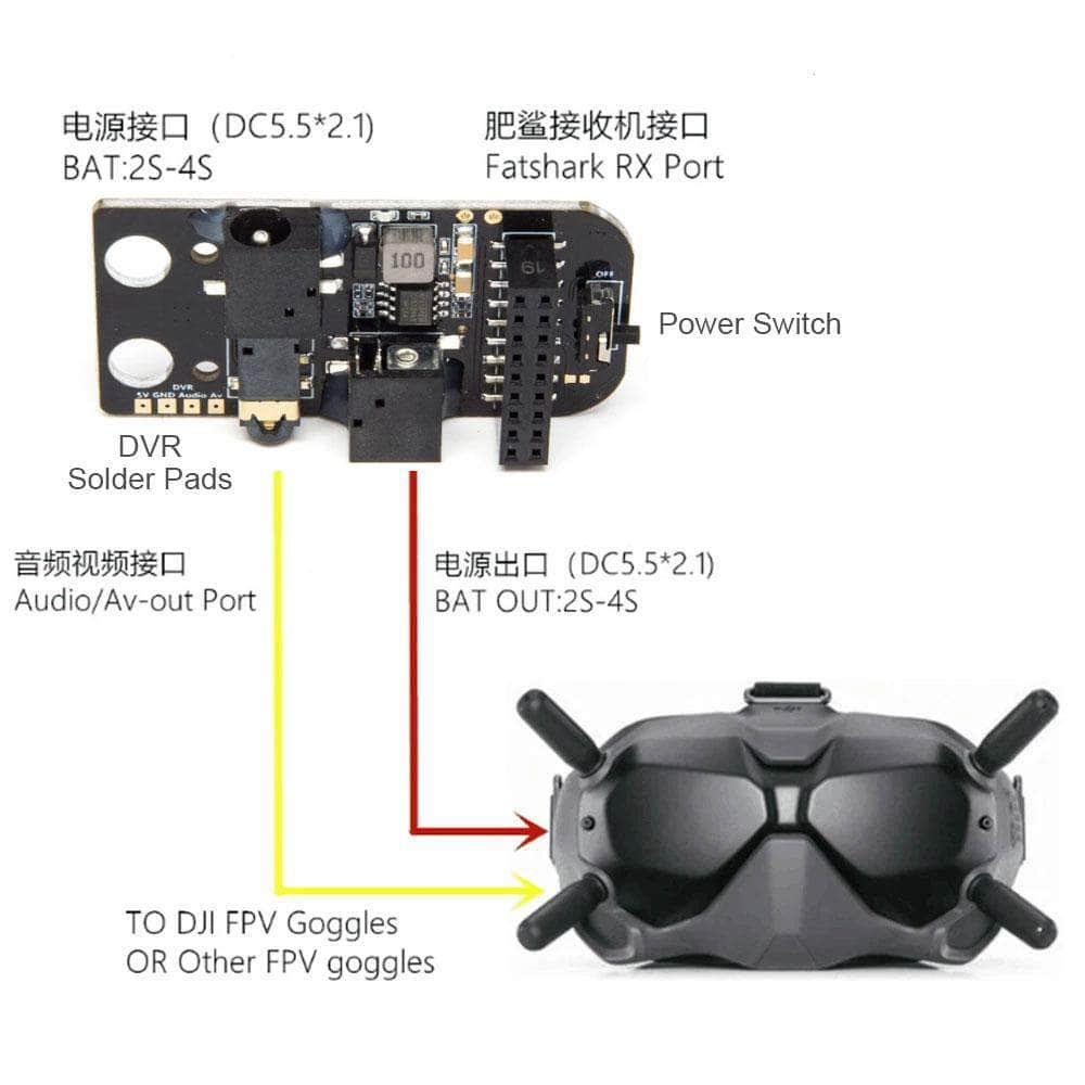 fpv digital goggles Analog FPV FatShark Module Adapter V2 for DJI Digital FPV Goggles