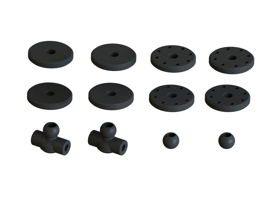 Arrma Shock Set Bore 16mm Length 117mm Piston 8x1.2mm OIL 1000cst Outcast Kraton
