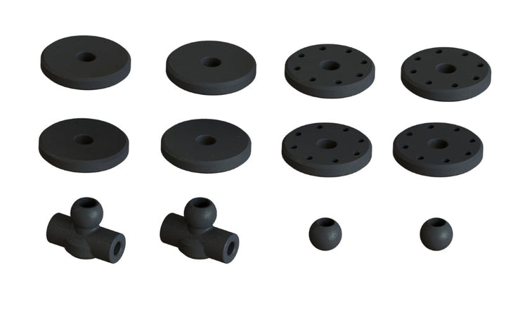 Arrma Shock Set Bore 16mm Length 134mm Piston  8x1.4mm OIL 1000cst Kraton