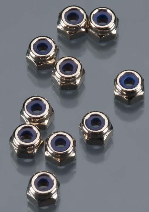 Axial AX1041 SCX10 EXO Wraith Score RR10 MAX-D Bomber Nylon 2.6mm Locknut (10)