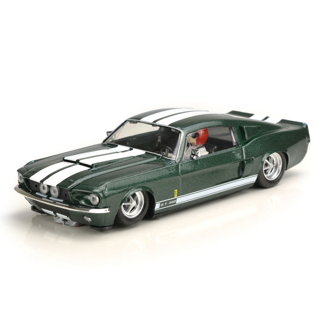 ThunderSlot 1967 Ford Shelby Mustang GT350 Green Thunder Slot Car 1/32