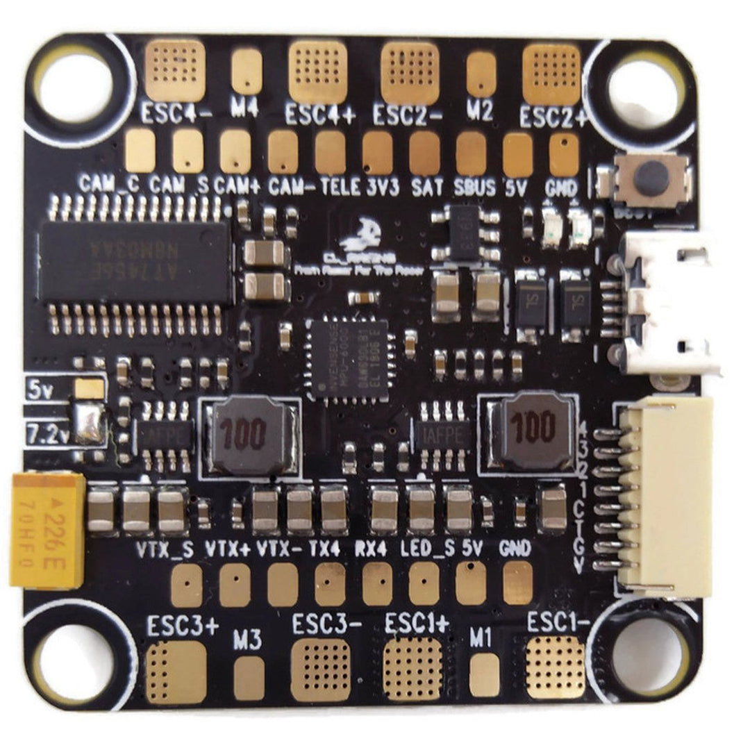 CL Racing F4S Flight Controller PDB OSD AIO V1.6 - 30x30mm at WREKD Co.