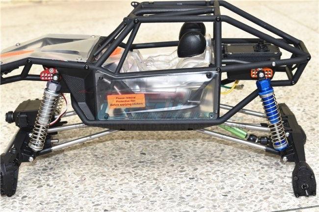 GPM Aluminum ALUMINUM FRONT & REAR SHOCK MOUNT Black Tamiya CC01