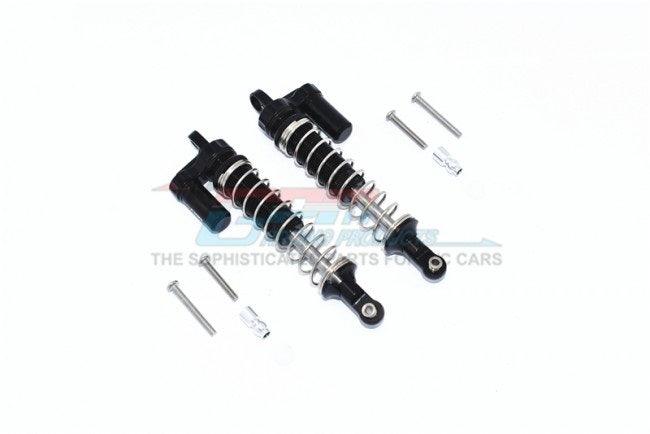 GPM ALUMINUM FRONT REAR PIGGY BACK SPRING DAMPERS 100MM AXIAL CAPRA UTB BLACK