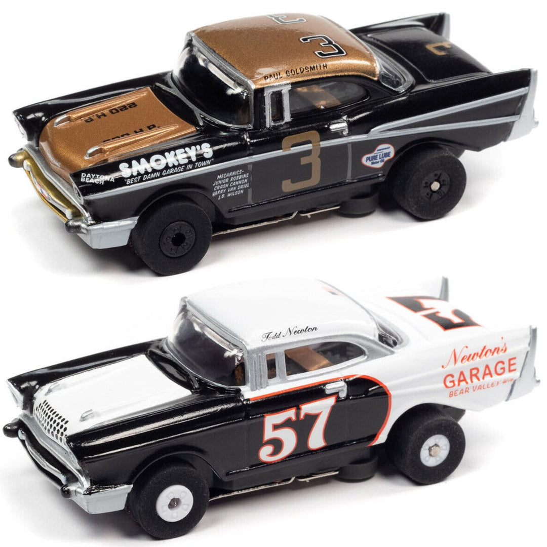 Auto World 1957 Chevy Bel Air Heat Twin Pack for AFX HO Slot Car Limited Edition