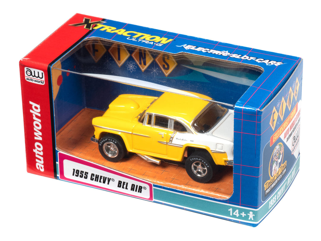 Auto World Exclusive 1955 Chevy Bel Air Xtraction for AFX HO Slot Car CP7983