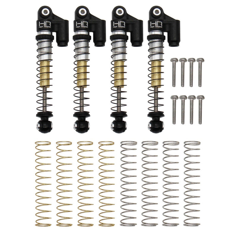 Hot Racing HRASXTF485TR04 Axial SCX24 Aluminum Threaded Telescopic Shock