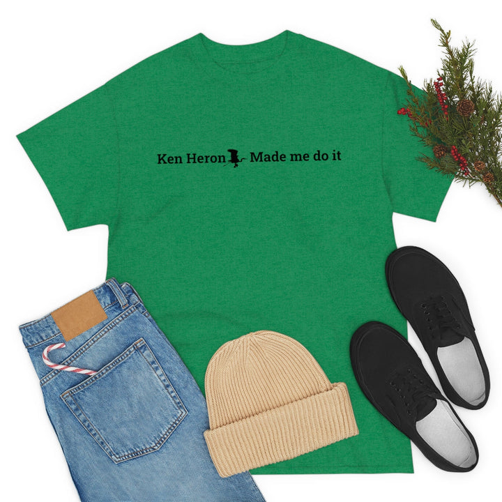 Ken Heron Made Me Do It! T-Shirt - Black Logo