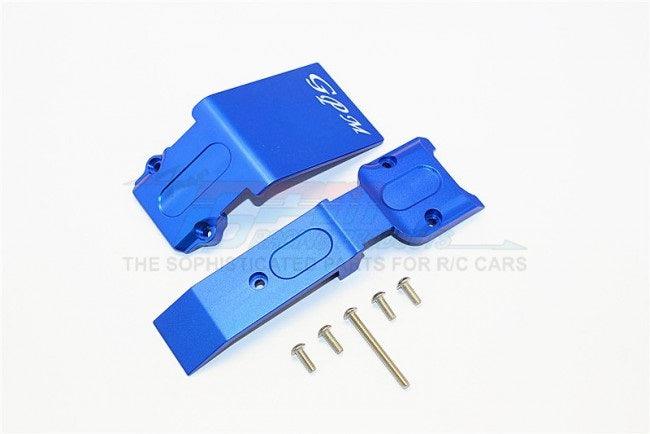 GPM ER331F-BLUE ALUMINUM FRONT SKID PLATE TRAXXAS E-REVO BRUSLESS