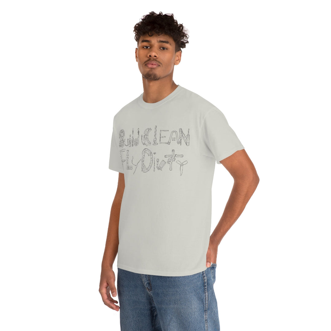 Build Clean Fly Dirty T-Shirt - Black Logo