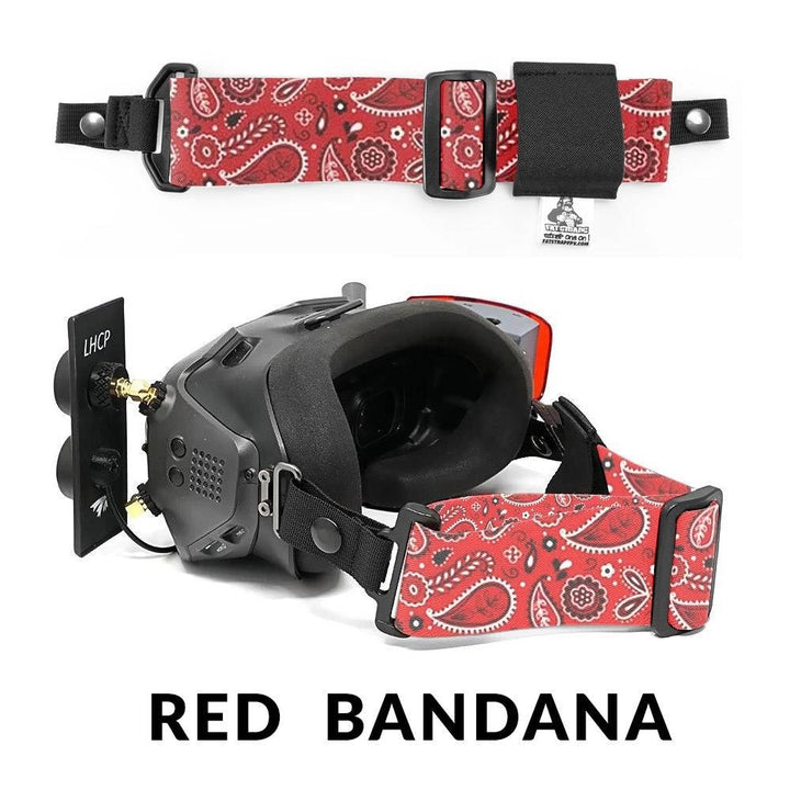 Correa para gafas FPV FatStraps de 2" para Fatshark, Walksnail o DJI: elige tu estilo