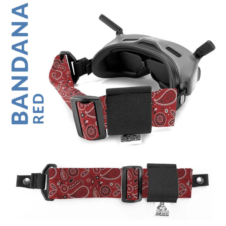 Sangle de lunettes FPV FatStraps 2" pour Fatshark, Walksnail ou DJI - Choisissez votre style