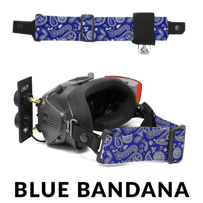 Sangle de lunettes FPV FatStraps 2" pour Fatshark, Walksnail ou DJI - Choisissez votre style