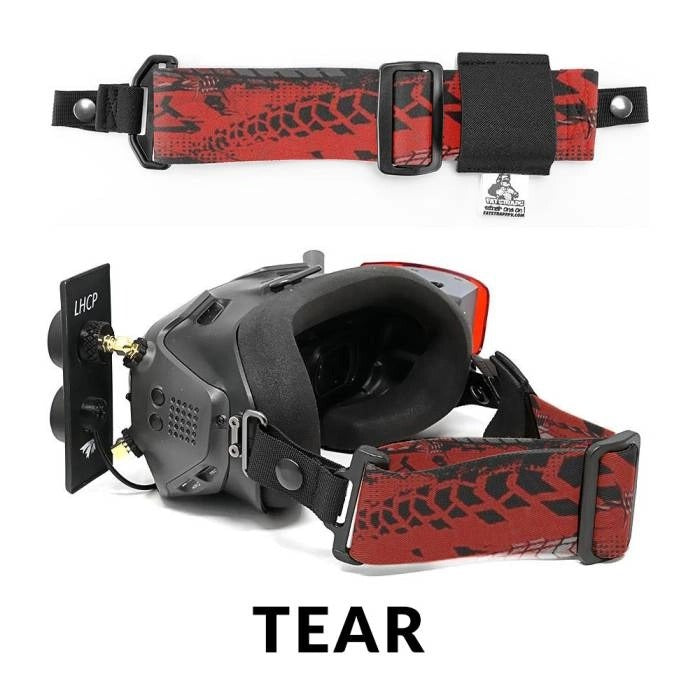 Sangle de lunettes FPV FatStraps 2" pour Fatshark, Walksnail ou DJI - Choisissez votre style