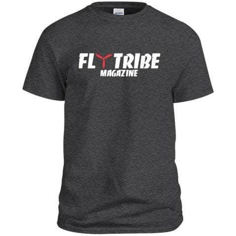 Fly Tribe Magazine FTM Logo T-Shirts - Dark Gray - Choose Your Size at WREKD Co.