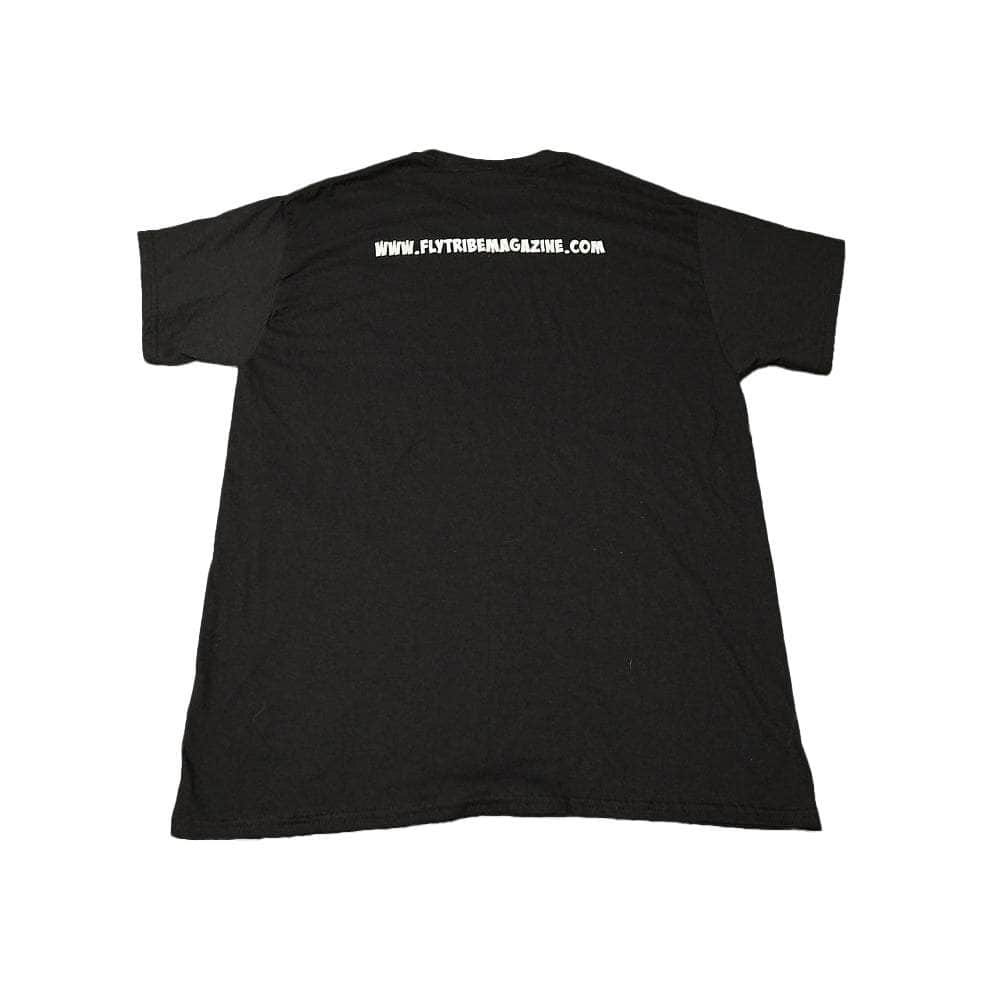 Fly Tribe Magazine MBPFP Logo T-Shirts - Black - Choose Your Size at WREKD Co.