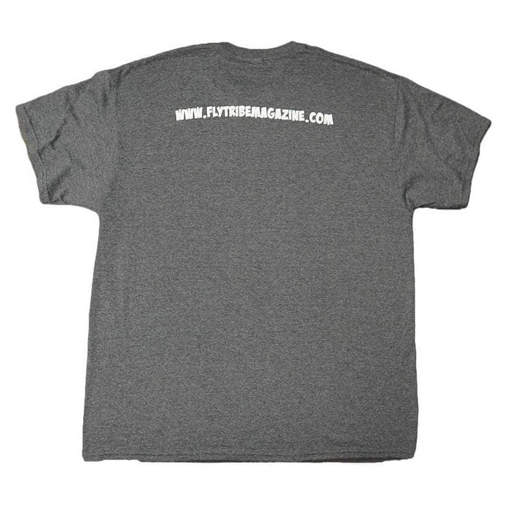 Fly Tribe Magazine MBPFP Logo T-Shirts - Dark Gray - Choose Your Size at WREKD Co.