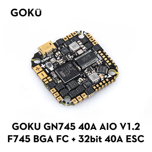 Flywoo Goku GN 745 40A AIO BL32 V1.2 (MPU600/1MB FLASH/5V/9V ) - 25.5x25.5mm at WREKD Co.