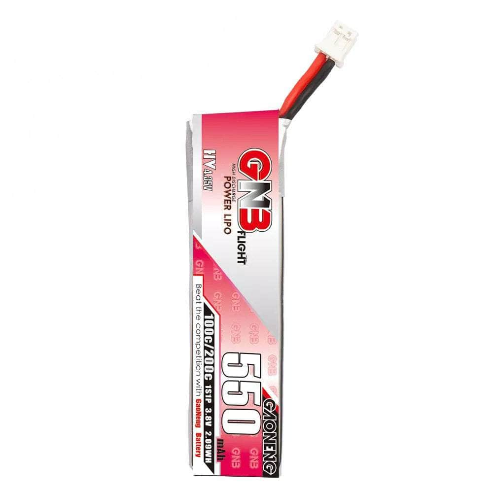 Gaoneng GNB 3.8V 1S 550mAh 100C LiHv Whoop/Micro Battery w/ PH2.0