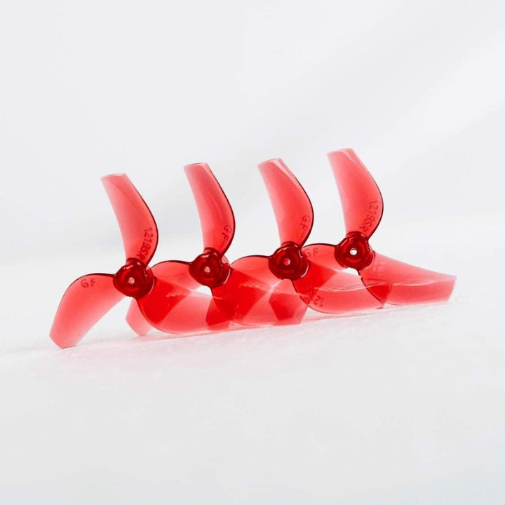 Gemfan 1219S 31mm Tri - Blade Propeller for 0.8mm/1mm Shaft NY (8 Pack) - Choose Shaft/Color at WREKD Co.