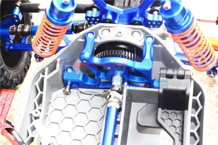 Gpm RUS4036-B Aluminum Rear Spur Gear Cover Mount Blue Traxxas 1/10 Rustler