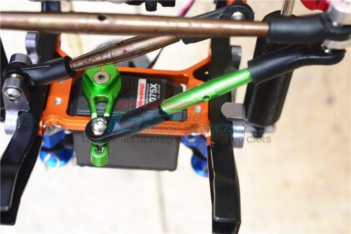 GPM Aluminum Servo Horn 25T (4 Positioning Holes) Blue Traxxas TRX-4