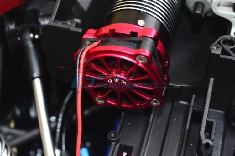 Gpm Aluminum Motor Heat Sink /Cooling Fan Traxxas Unlimited Desert Racer Blue
