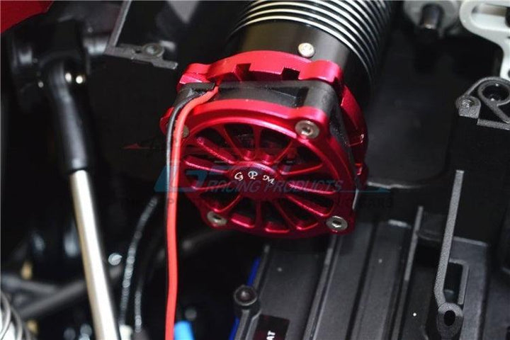Gpm Aluminum Motor Heat Sink /Cooling Fan Traxxas Unlimited Desert Racer Blue