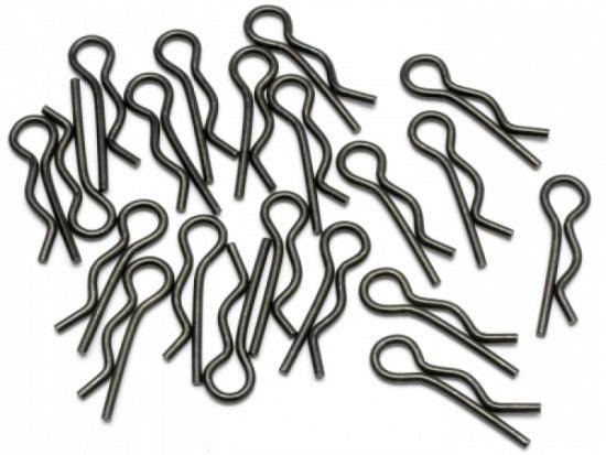 HPI 6203 Body clip (8mm/Black/Large/20Pcs) Savage Flux Apache Baja Vorza Flux