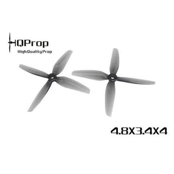 HQ Durable Prop 4.8x3.4x4 Quad-Blade 5" Prop 4 Pack - Grey at WREKD Co.