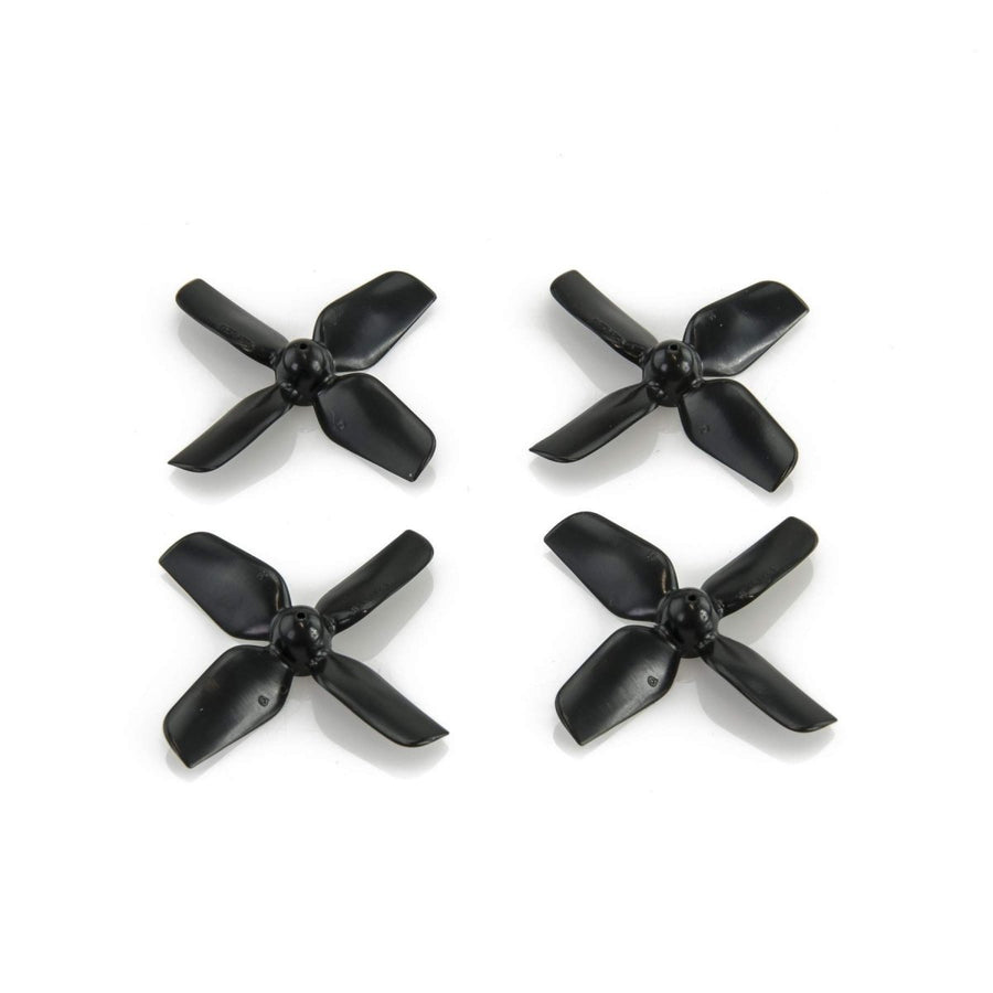 HQ Prop 1.2x1.3x4 Quad-Blade 31mm Micro/Whoop Prop 4 Pack (0.8mm Shaft) - Black at WREKD Co.