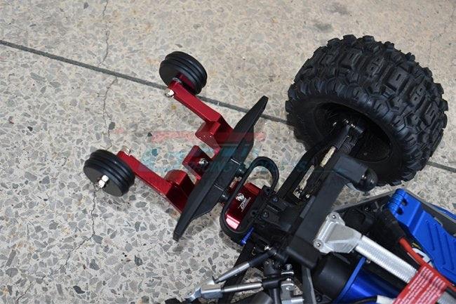 GPM HS040R-BLACK ALUMINUM REAR ADJUSTABLE WHEELIE TRAXXAS HOSS 4X4 VXL
